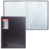 Папка 40 вклад. ERICH KRAUSE "Megapolis", на спирали, черная, 14402
