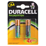 Батарея аккумул. DURACELL Supreme AA ёмк. 2450мАч, КОМПЛЕКТ 2шт., 1000цикл.перез, 1.2В, блист