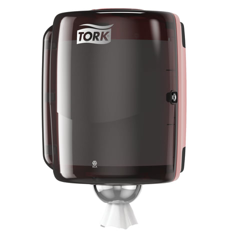 Диспенсер для протирочной бумаги TORK (W2) Performance, maxi, с центральной вытяжкой, черный, 653008