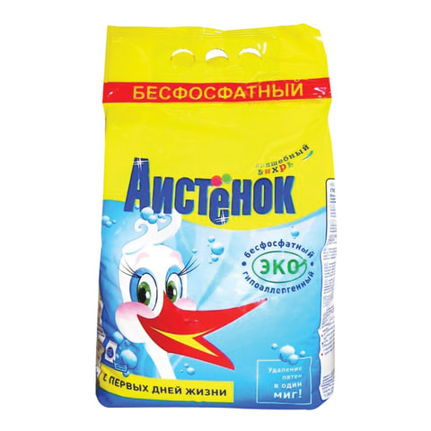 Стиральный порошок для всех типов стирки, 4 кг, АИСТЁНОК
